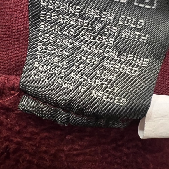 New Balance Full Zip Knit Fleece Jacket Mens Large Burgundy - Picture 7 of 7